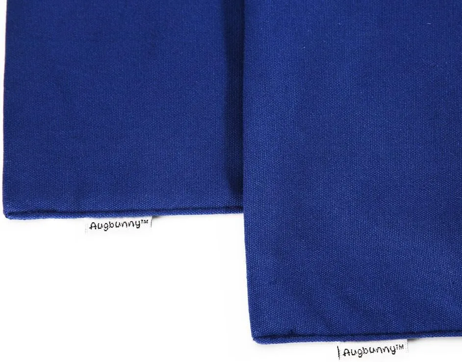 100% Cotton Canvas Travel Laundry Bag, 2-Pack (Large, Navy)