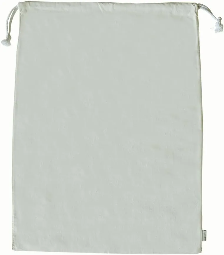 100% Cotton Canvas Travel Laundry Bag, 2-Pack