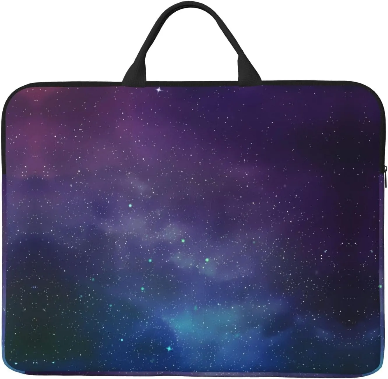 14in Laptop Case Sleeve Bag â€“ Universe with Stars and Galaxy Interstellar Full Print Design, Ideal for Business Travel and Daily Commute