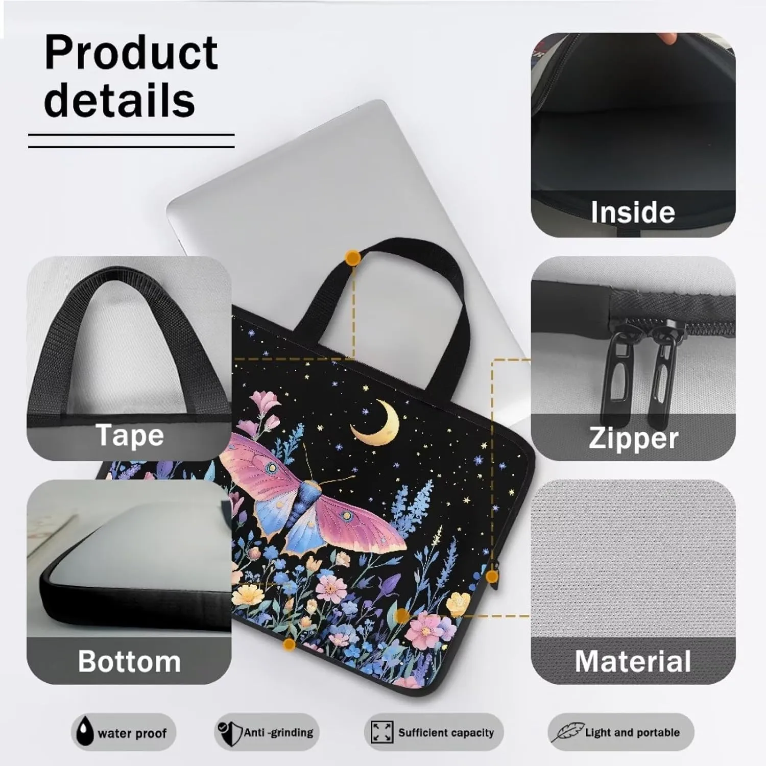15.6 17.3  Inch Laptop Carrying Case for Women Men Laptop Slevee Computer Bag Laptop Covers