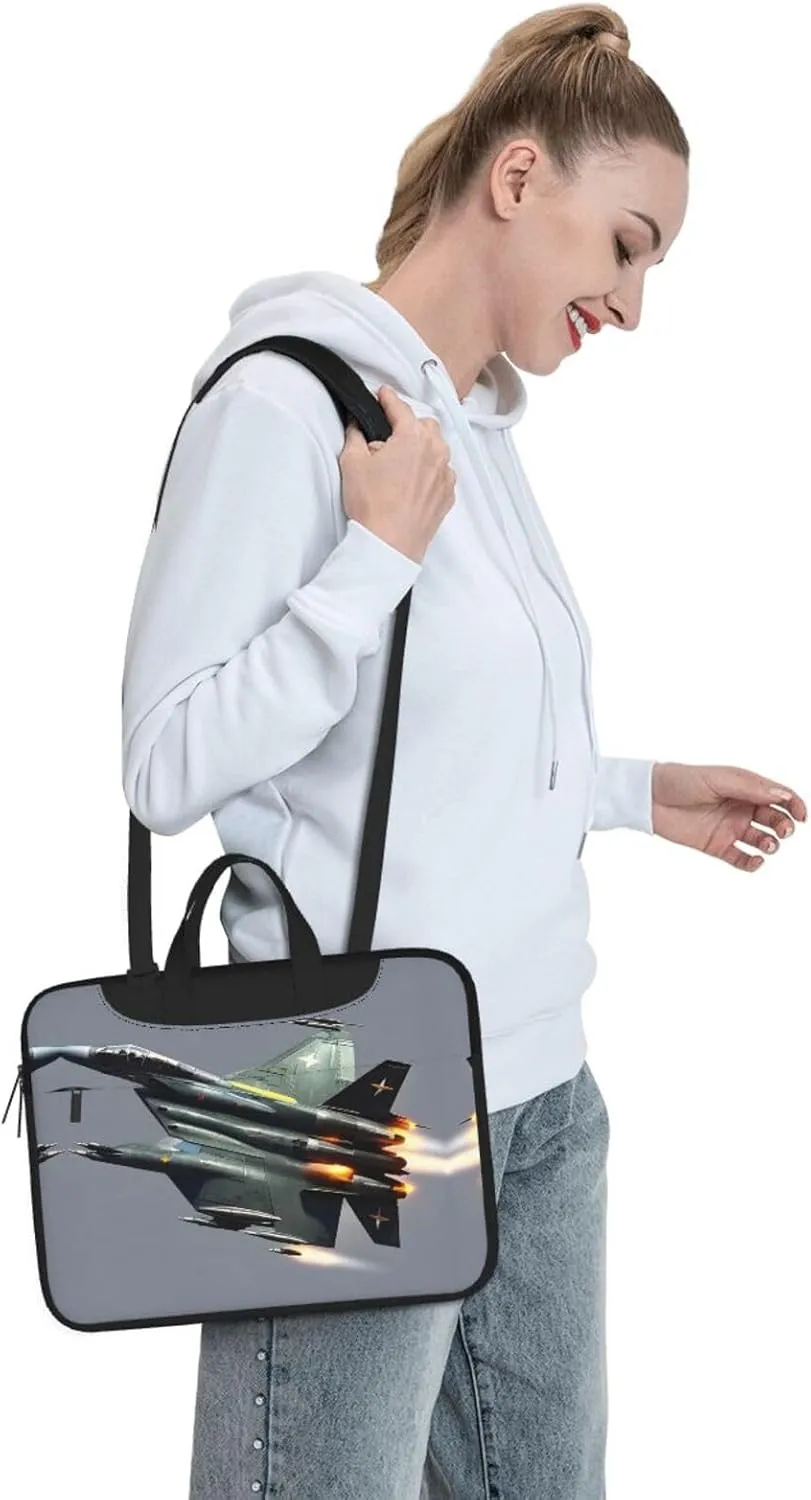 15.6-Inch Laptop Computer And Tablet Shoulder Bag Carrying Case,Business Casual,Lavender Stamp Print