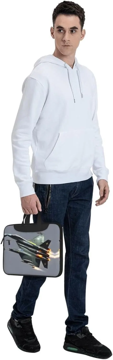 15.6-Inch Laptop Computer And Tablet Shoulder Bag Carrying Case,Business Casual,Lavender Stamp Print