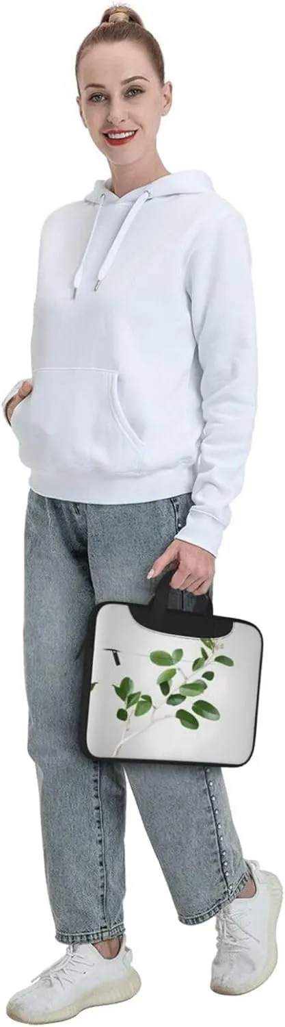 15.6-Inch Laptop Computer And Tablet Shoulder Bag Carrying Case,Business Casual,Winter Cable Ski Lift Print