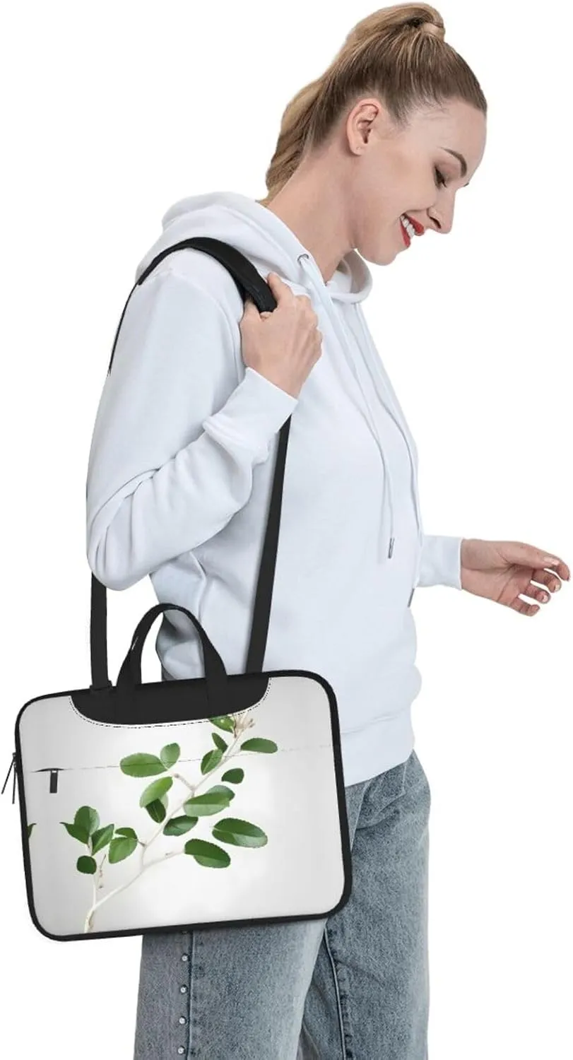 15.6-Inch Laptop Computer And Tablet Shoulder Bag Carrying Case,Business Casual,Winter Cable Ski Lift Print