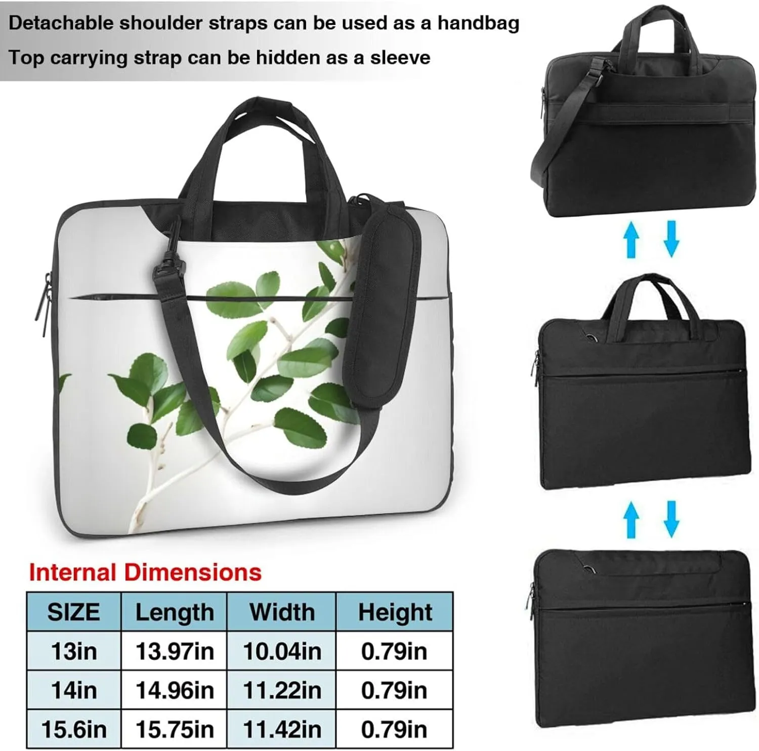 15.6-Inch Laptop Computer And Tablet Shoulder Bag Carrying Case,Business Casual,Winter Cable Ski Lift Print