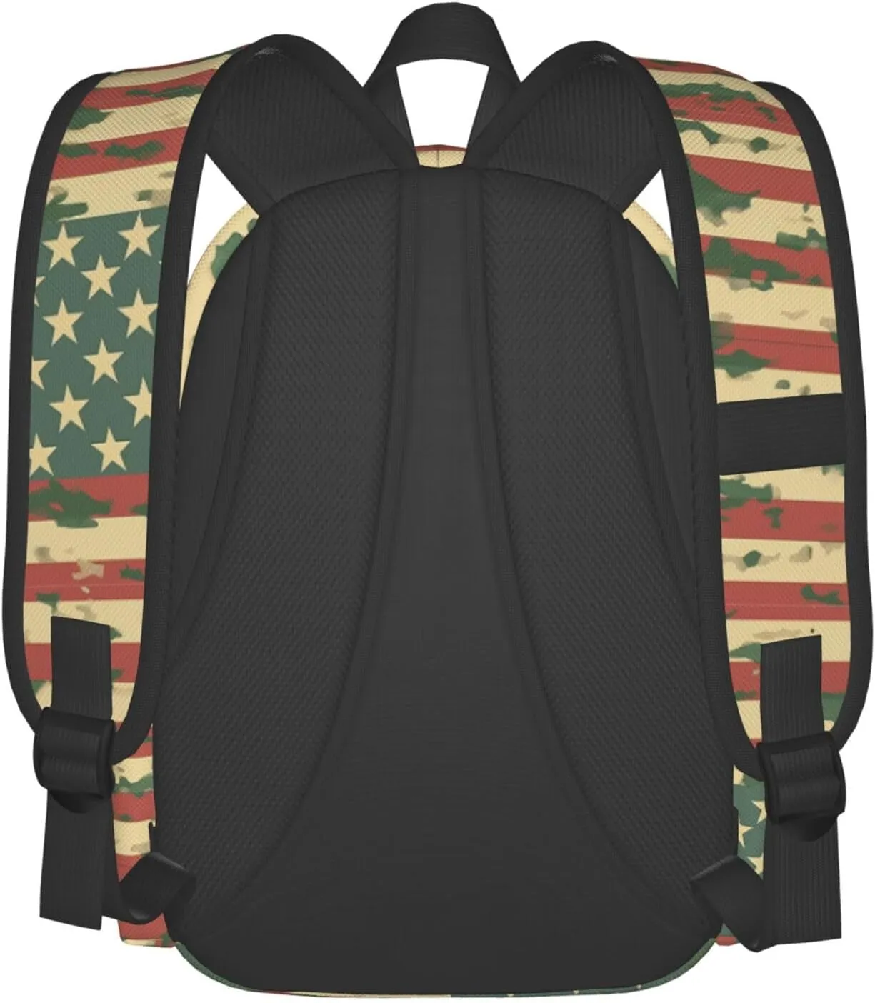 17 Inch Backpack American Army Camo Pattern Cute Red Panda Laptop Backpack Shoulder Bag School Bookbag Casual Daypack