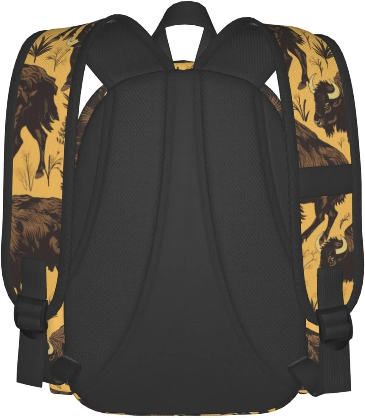 17 Inch Backpack Bisons And Grass Cute Red Panda Laptop Backpack Shoulder Bag School Bookbag Casual Daypack