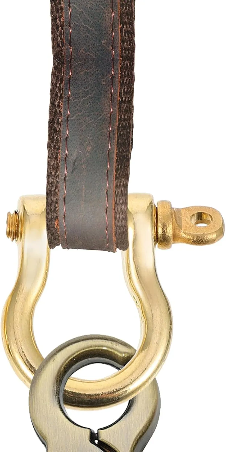 2pcs Pure Copper Horseshoe Buckle D-Ring for Collar Keychain Accessories Keyring D-Ring U Shape Shackles D-Ring for Purse Horseshoe Ring Purse Replacement Ring D-Rings Key Holder