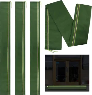 4Pcs 6ft Long Canvas Sandbags for Flooding with Reflective Stripe, Flood Protection Barrier Rain Water Control for Door Window