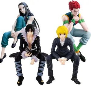 4pcs Chrollo Lucilfer Kurapika Illumi Zaoldyck Hisoka Figure Anime Statue PVC Model 15cm Action Figure Collectible Decoration Ornaments