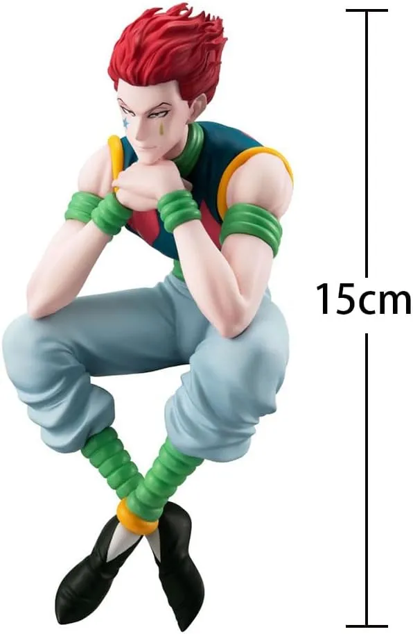 4pcs Chrollo Lucilfer Kurapika Illumi Zaoldyck Hisoka Figure Anime Statue PVC Model 15cm Action Figure Collectible Decoration Ornaments