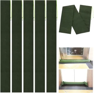 6 PCS 4.9' x 7.6" Long Canvas Sandbags Thickened Canvas Flood Protection Sandbags with Elastic Band for Flooding Water Barriers for Flood Reusable Sand Bags for Home Doors Windows Flood Control