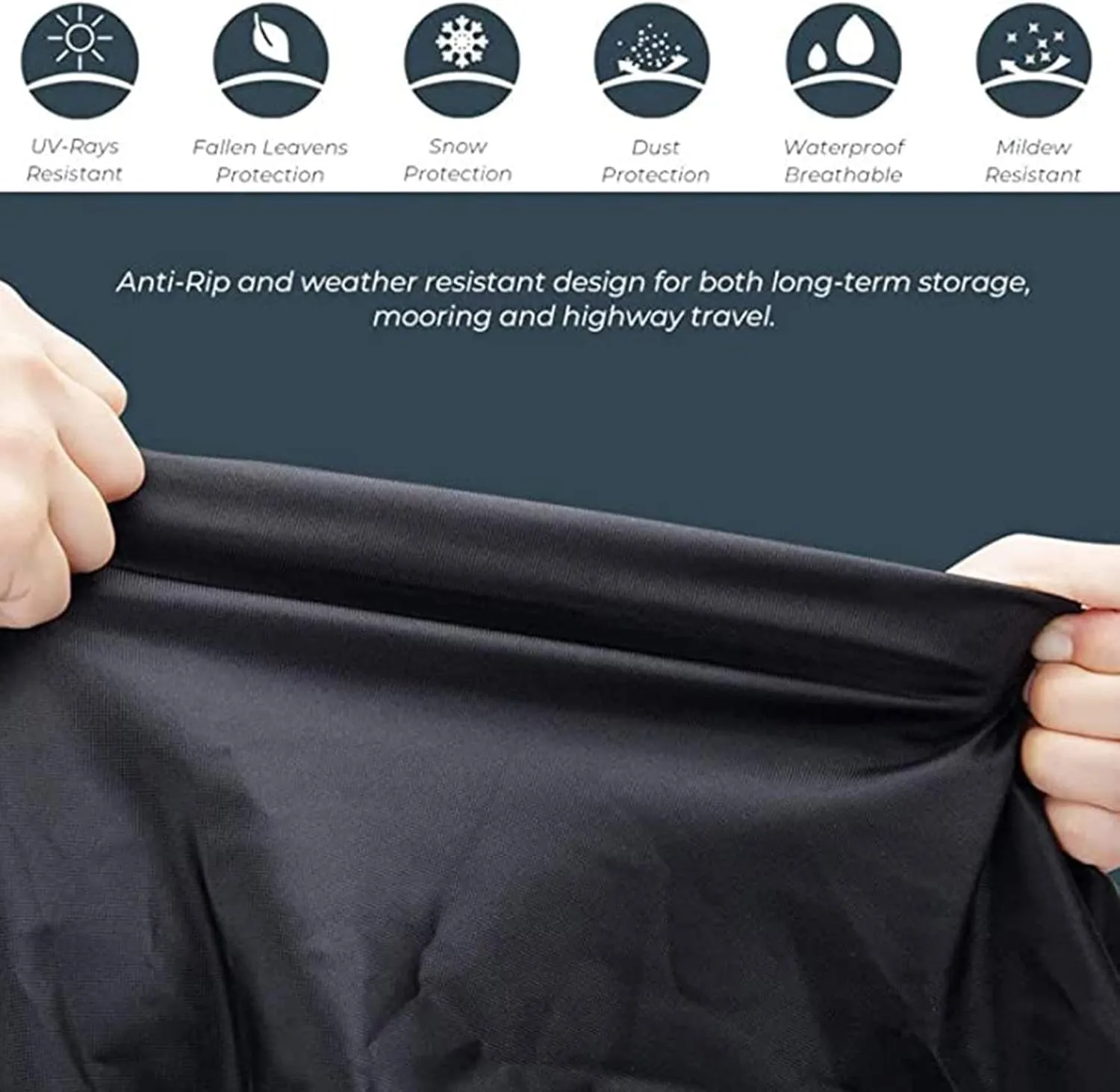 600D Heavy Duty Boat Cover All Weather Shade Marine Grade Polyester Canvas Centre Console Cover V-Hull Boat Yacht Cover(22FT)