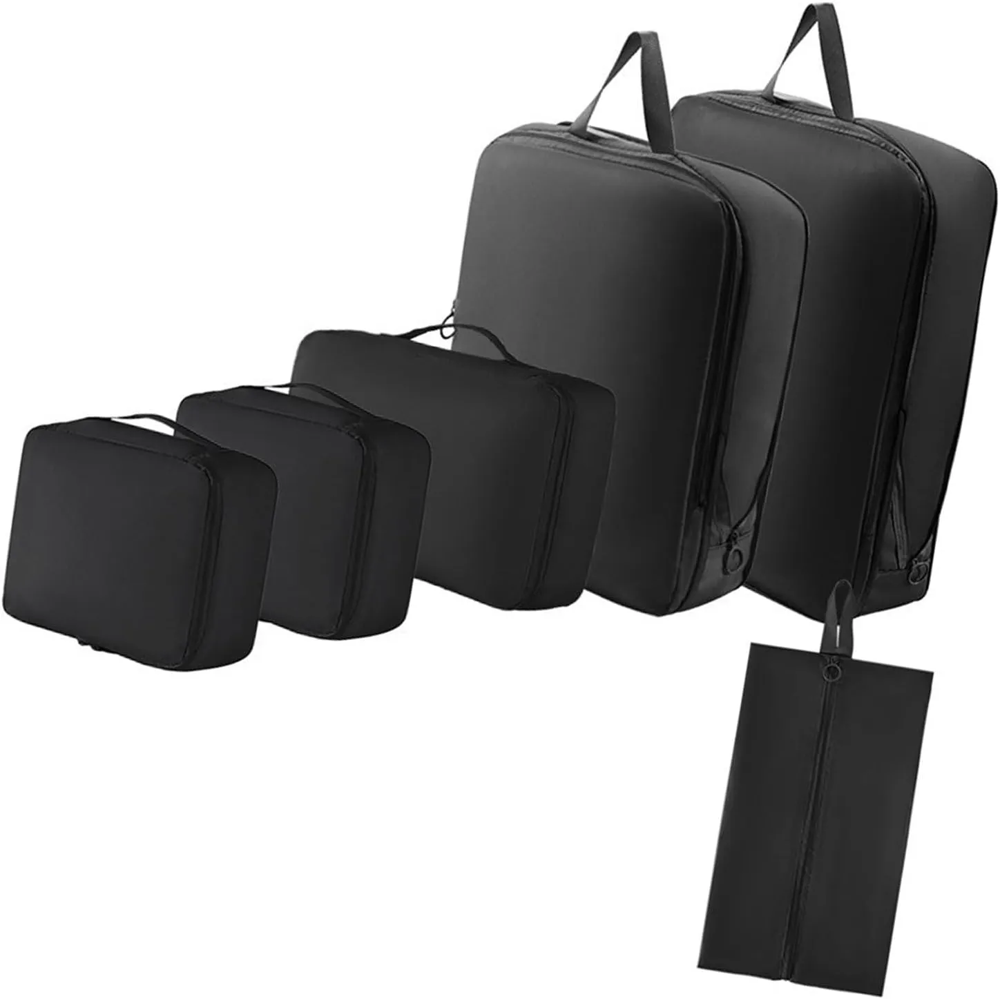6Pcs Essential Suitcases Organization Bag Travel Storage Bags for Clothes Shoes Cosmetics in Suitcases and Backpacks