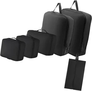 6Pcs Essential Suitcases Organization Bag Travel Storage Bags for Clothes Shoes Cosmetics in Suitcases and Backpacks