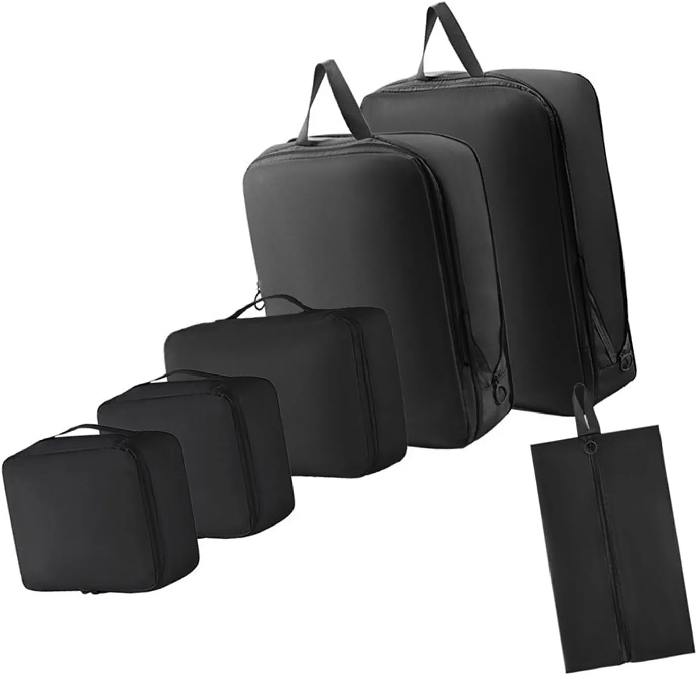 6Pcs Essential Suitcases Organization Bag Travel Storage Bags for Clothes Shoes Cosmetics in Suitcases and Backpacks