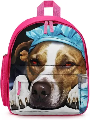 A Dog is Sick Cute Backpack Small Daily Daypack Travel Shoulder Bag with Adjustable Strap Graphic Print