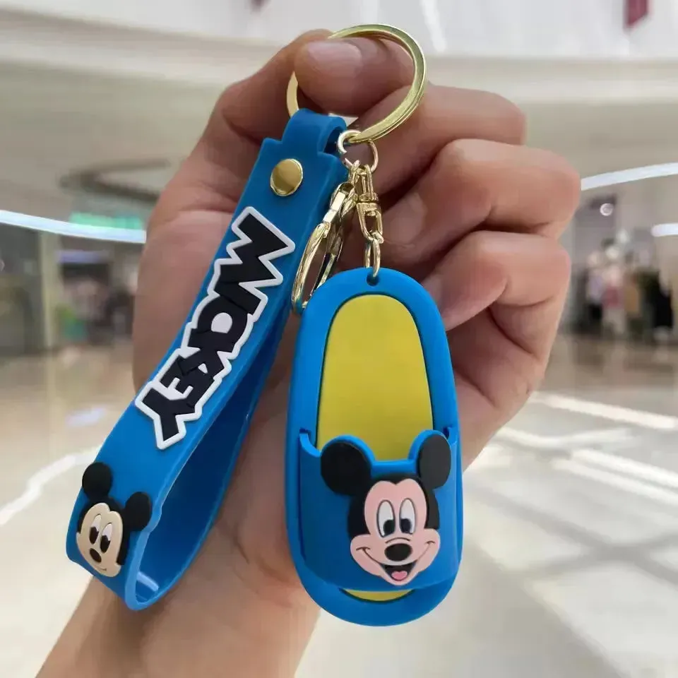 Adorable Cartoon Slipper Keychains