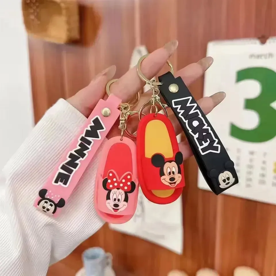 Adorable Cartoon Slipper Keychains