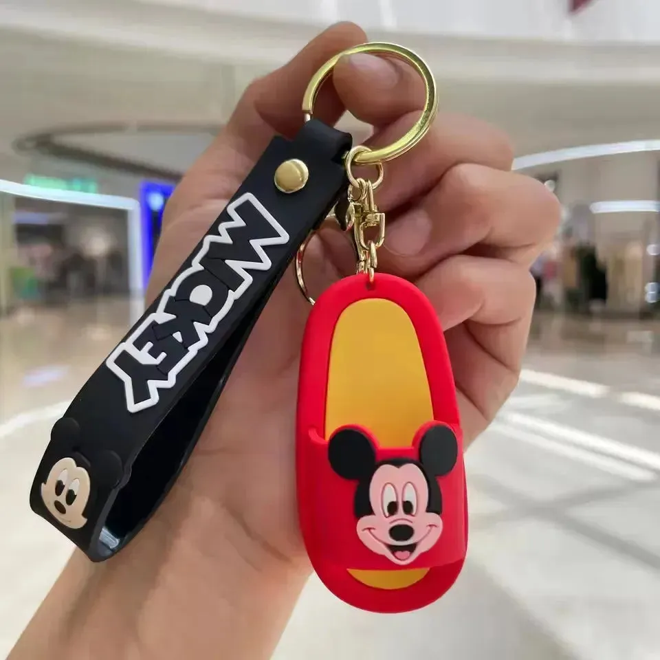 Adorable Cartoon Slipper Keychains