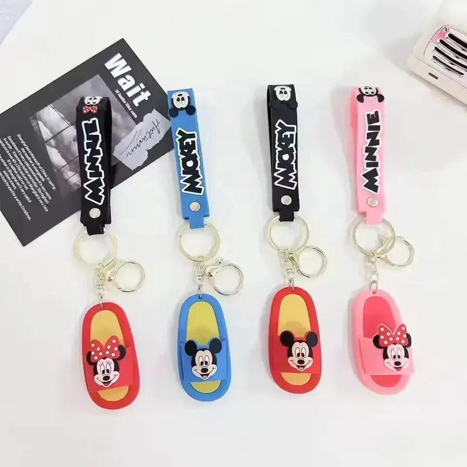 Adorable Cartoon Slipper Keychains