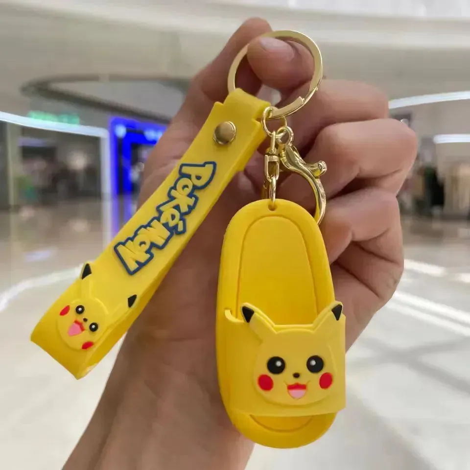 Adorable Cartoon Slipper Keychains