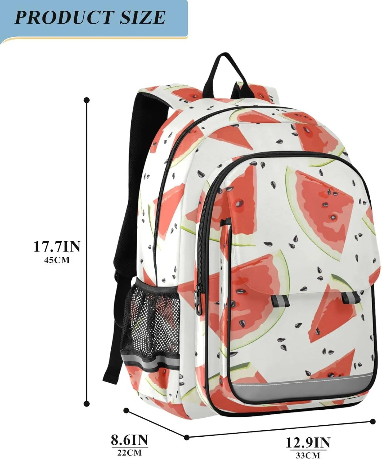 ALAZA Slices Of Watermelon Casual Daypacks Outdoor Backpack