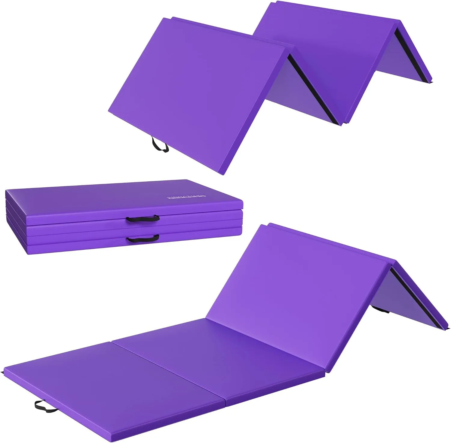 All Purpose Extra Thick High Density Anti Tear Gymnastics Gym Folding Exercise Aerobics Mats, Multiple Sizes and Colors Available