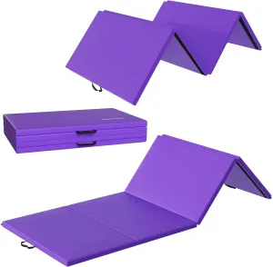 All Purpose Extra Thick High Density Anti Tear Gymnastics Gym Folding Exercise Aerobics Mats, Multiple Sizes and Colors Available