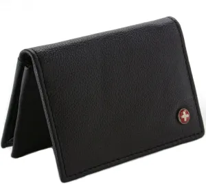 Alpine Swiss Genuine Leather Thin Business Card Case Minimalist Wallet