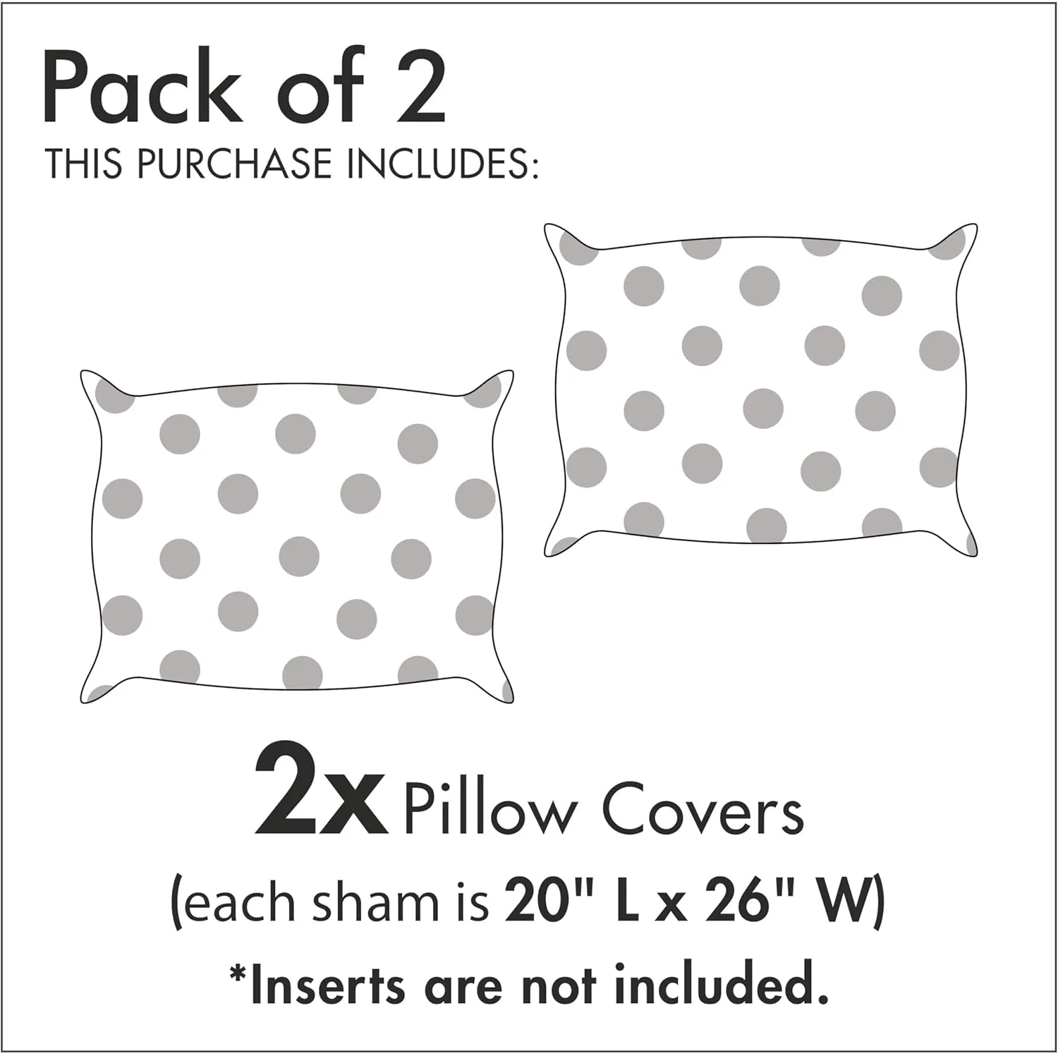 Ambesonne Cat Lover Pillow Sham Set of 2, Funny Romantic Composition with Hearts Around Cartoon Kitten, Quality Microfiber Bedding Item for All Seasons, 26" x 20", Charcoal Grey and Dark Coral