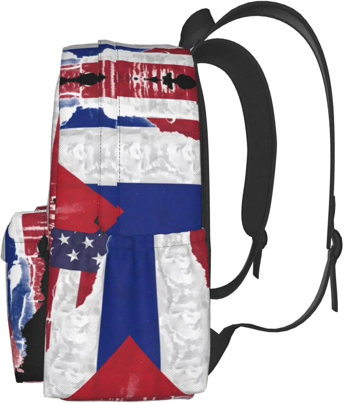 American Cuba Flag Cuban Roots Large Travel Backpack Casual Backpacks Laptop Daypack Working Rucksack Lightweight Back Pack Sports Bag with Adjustable Shoulder Strap