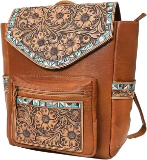 American Darling Genuine Leather Western Women's Handbag Purse | Laptop Backpack | School Bag