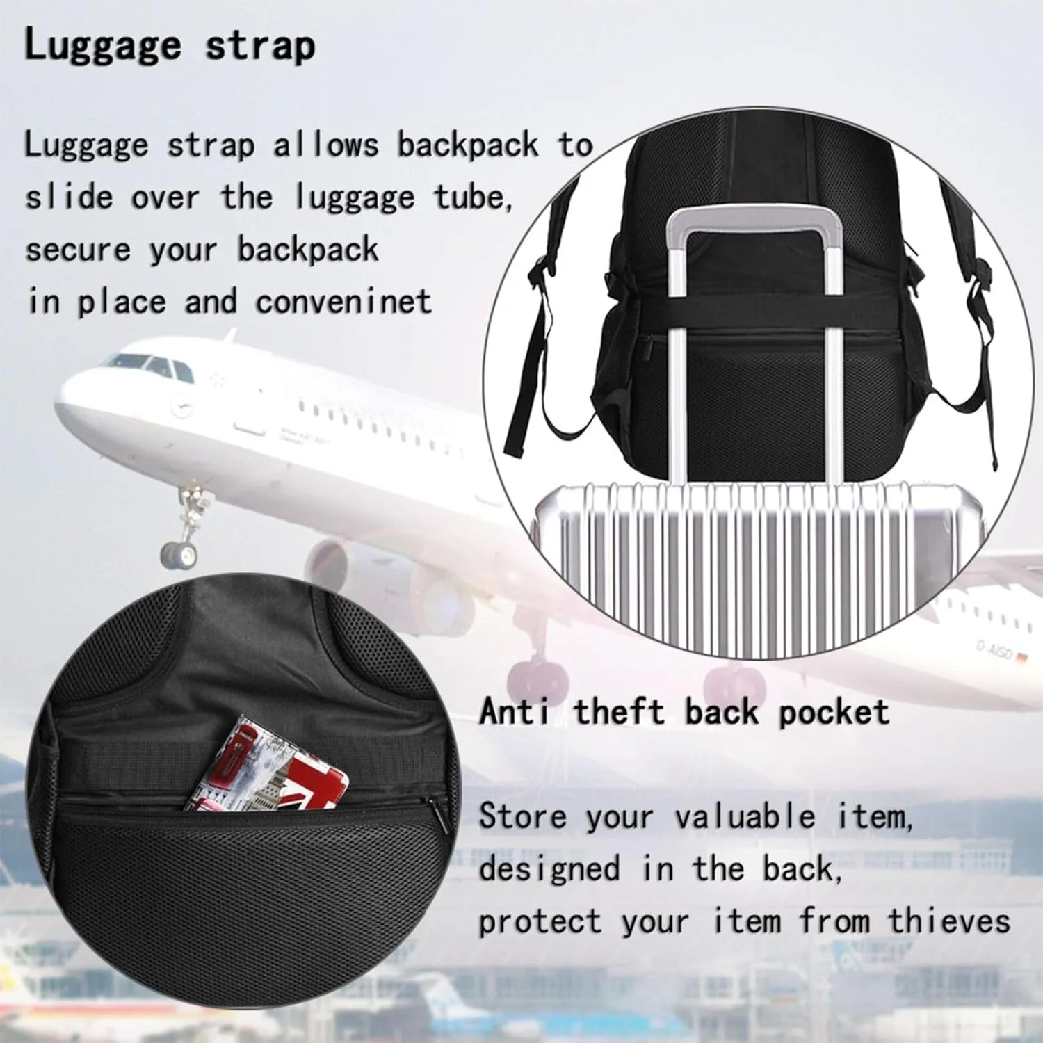 American Grown Mexican Roots Casual Travel Backpacks Hiking Camping Backpack Large Outdoor Sport Daypack Laptop Rucksack Climbing Working Bags with USB Port