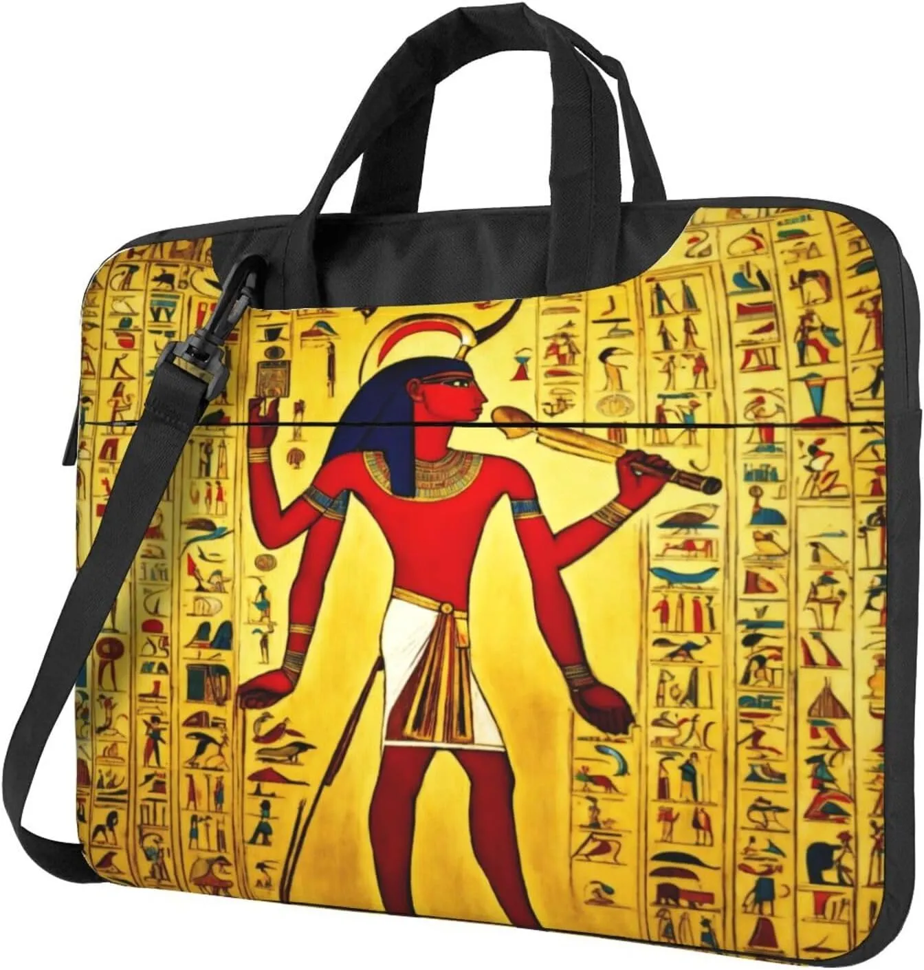 Ancient Egypt Tribe Series Print Laptop Bag,Can Use It Freely As A Shoulder Bag,Crossbody Bag,And Briefcase