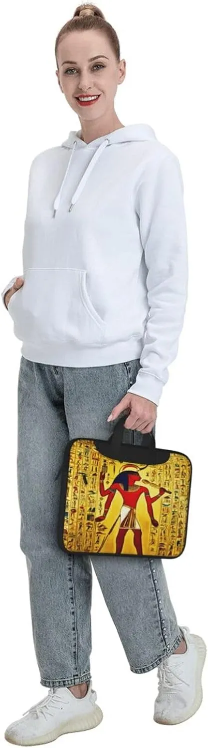 Ancient Egypt Tribe Series Print Laptop Bag,Can Use It Freely As A Shoulder Bag,Crossbody Bag,And Briefcase