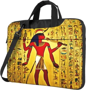 Ancient Egypt Tribe Series Print Laptop Bag,Can Use It Freely As A Shoulder Bag,Crossbody Bag,And Briefcase