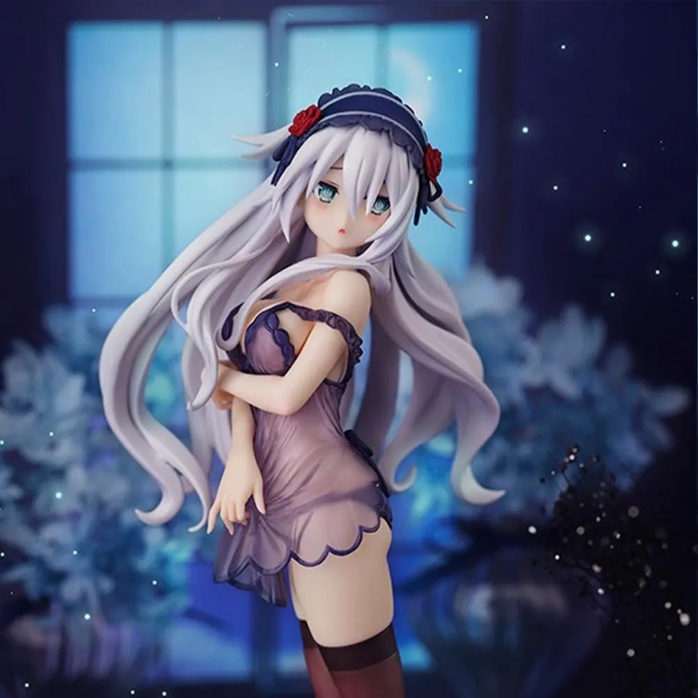 Anime Illustration Art Figure Black Heart Girl Figure Original Painting Izayoi Black Heart Action Figure PVC Model Statue