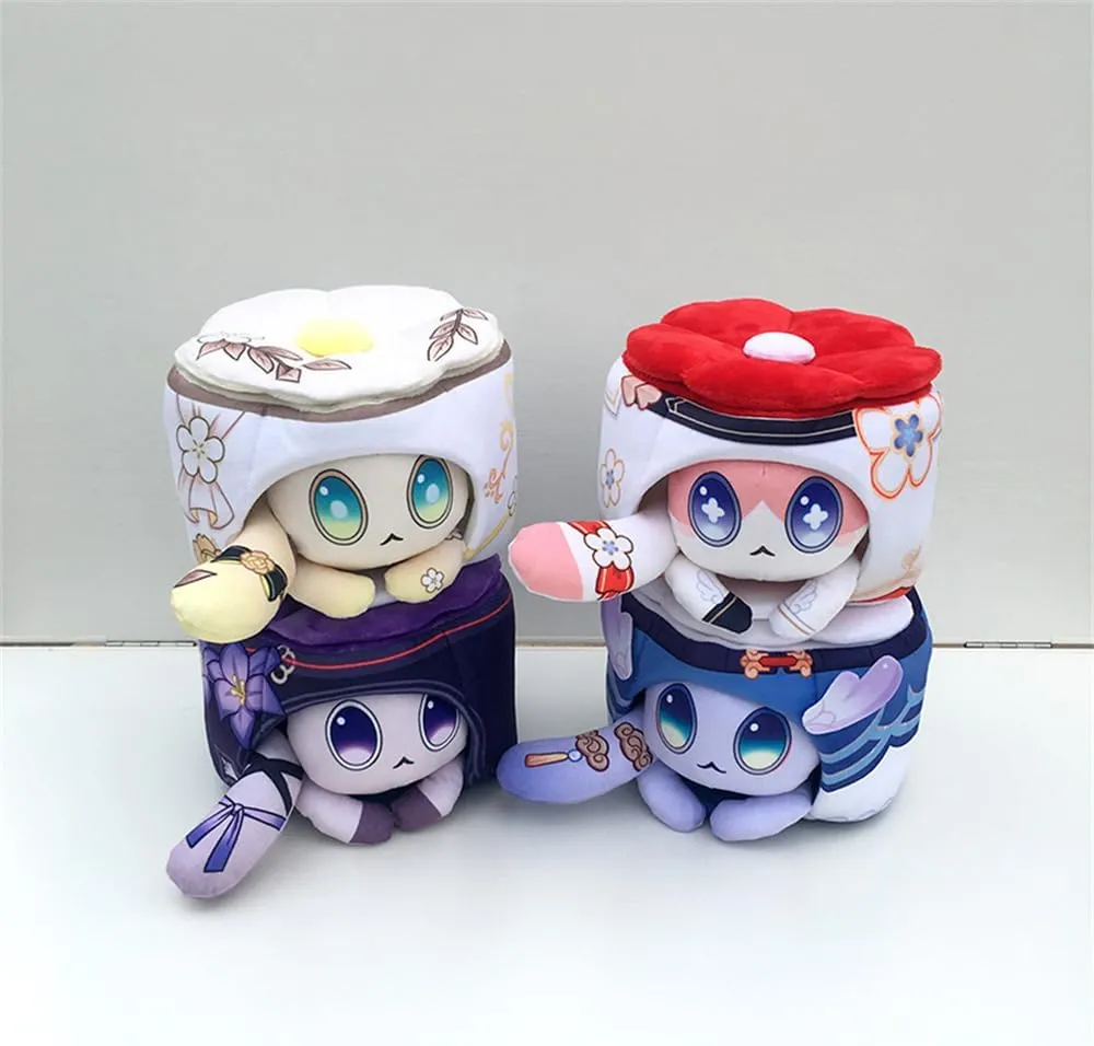 Anime Star Rail Cat Plush Herta Moze Castorice Cartoon Pillow (Bailu)