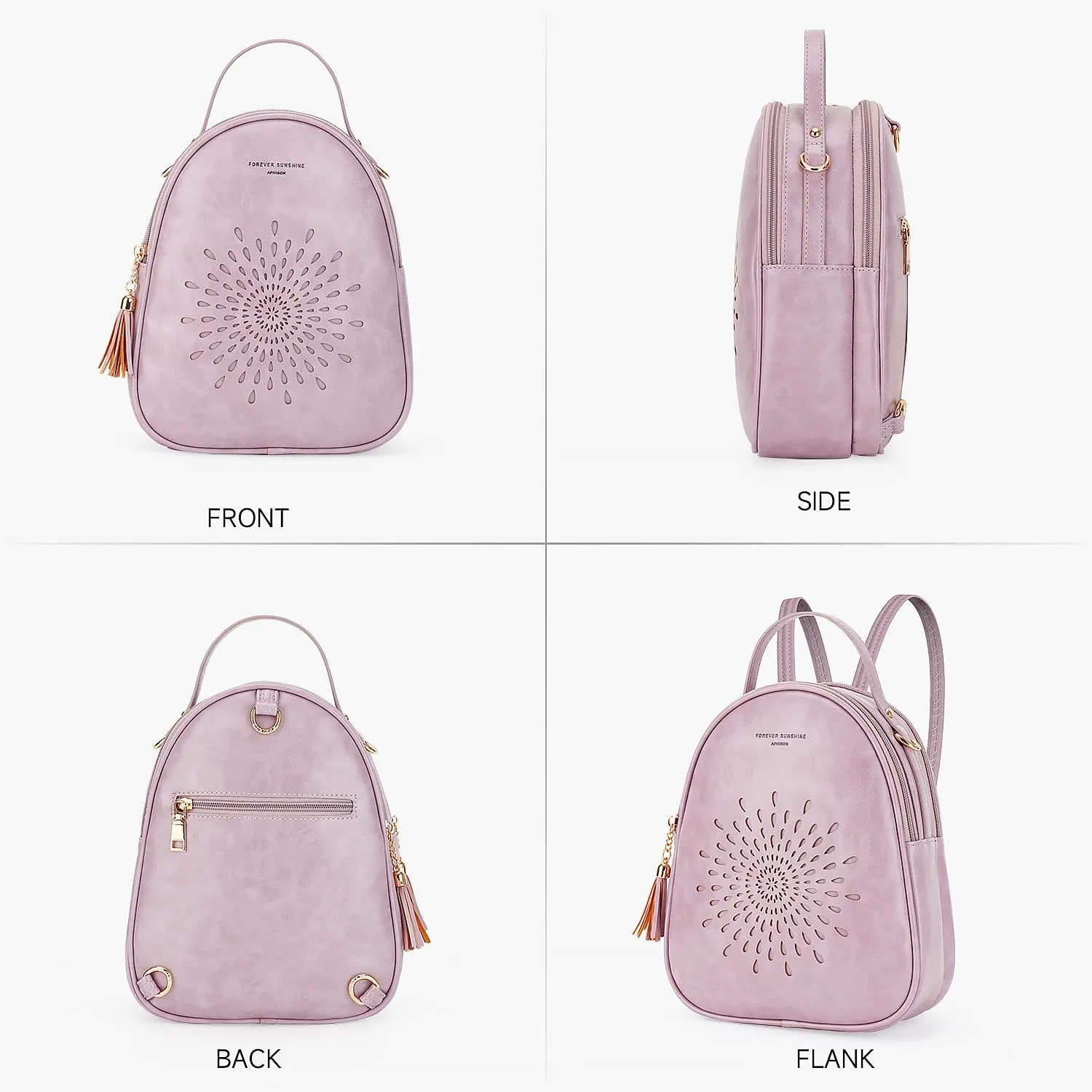 APHISON Small Backpack Purse for Women Cute Mini Backpacks PU Leather Crossbody Shoulder Bags Multifunctional Handbags