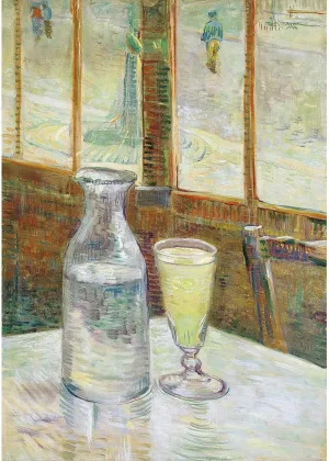 ARTICULOZY Giclee Print Rolled - Van Gogh - Cafe table with absinthe - 30x40 Inch Canvas Wall Decor Art Print