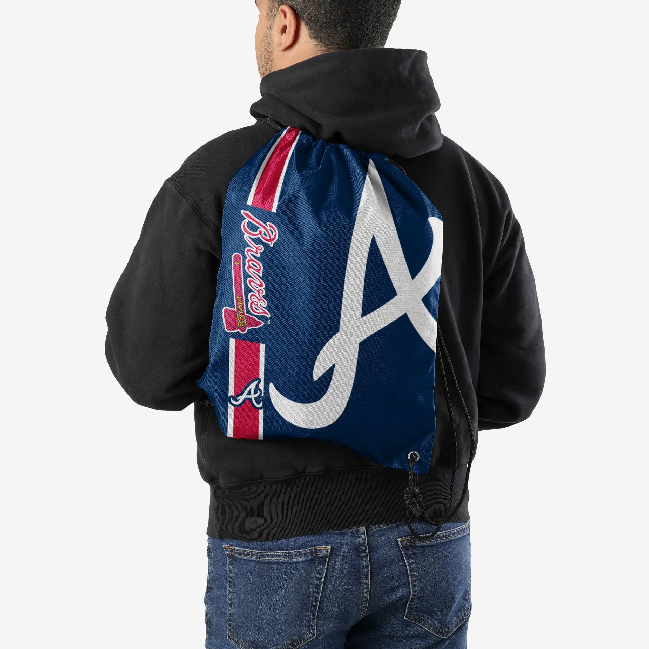 Atlanta Braves Big Logo Drawstring Backpack