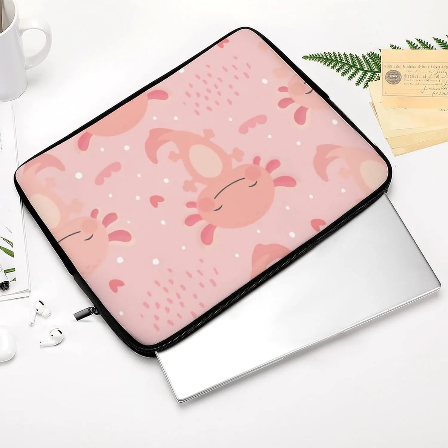 Axolotls Pattern All Print Hands Free Withdrawal Laptop Bag Unisex