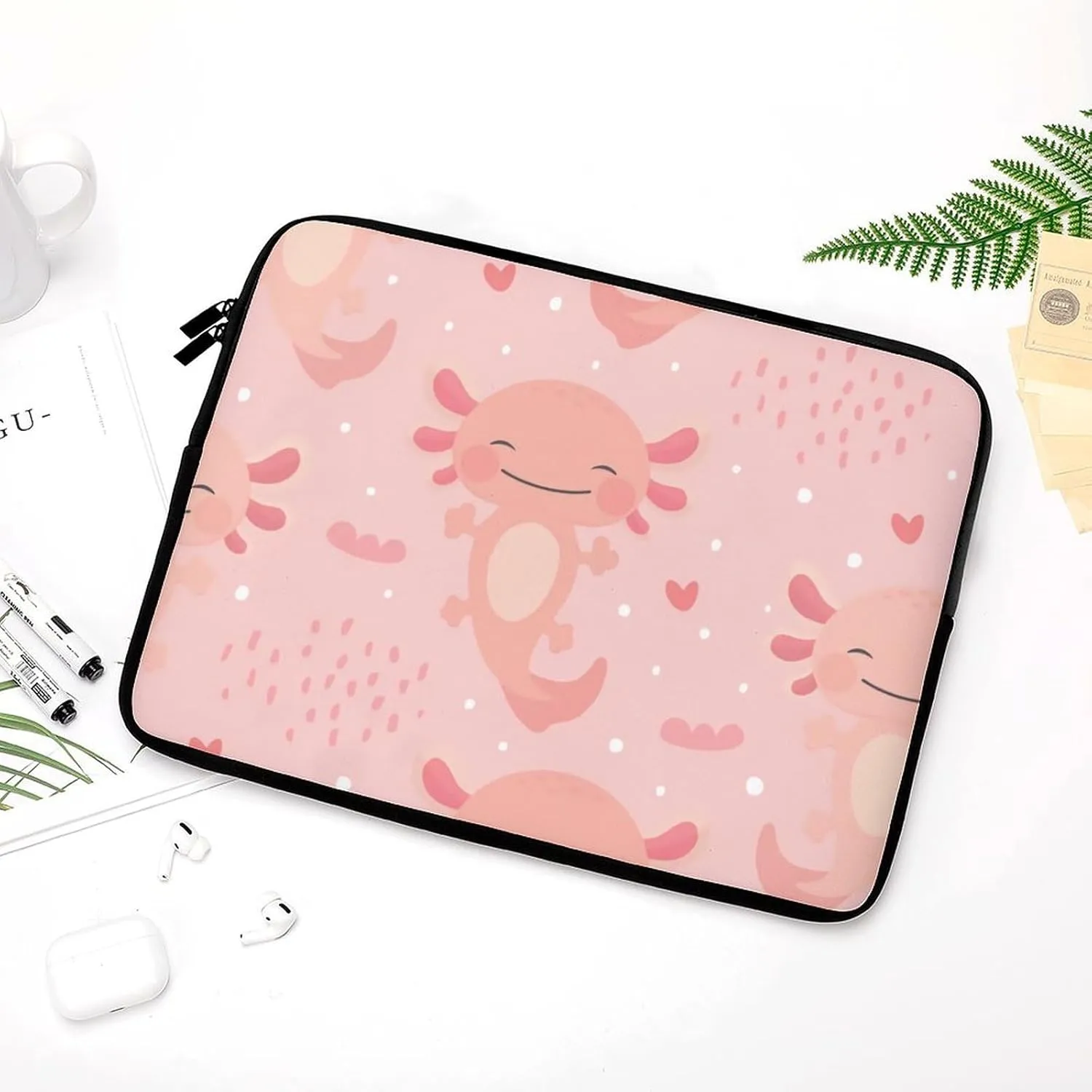 Axolotls Pattern All Print Hands Free Withdrawal Laptop Bag Unisex