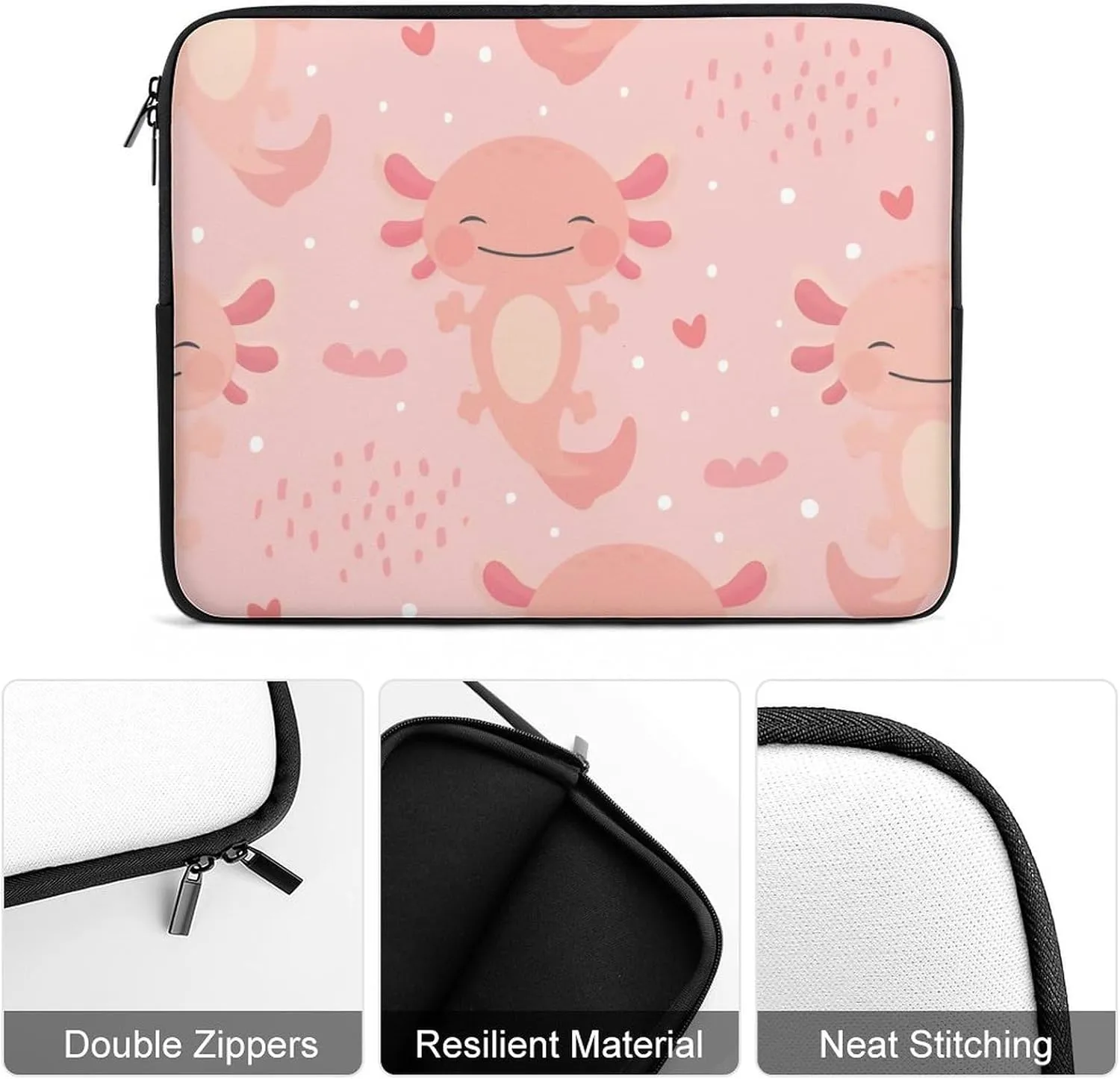 Axolotls Pattern All Print Hands Free Withdrawal Laptop Bag Unisex