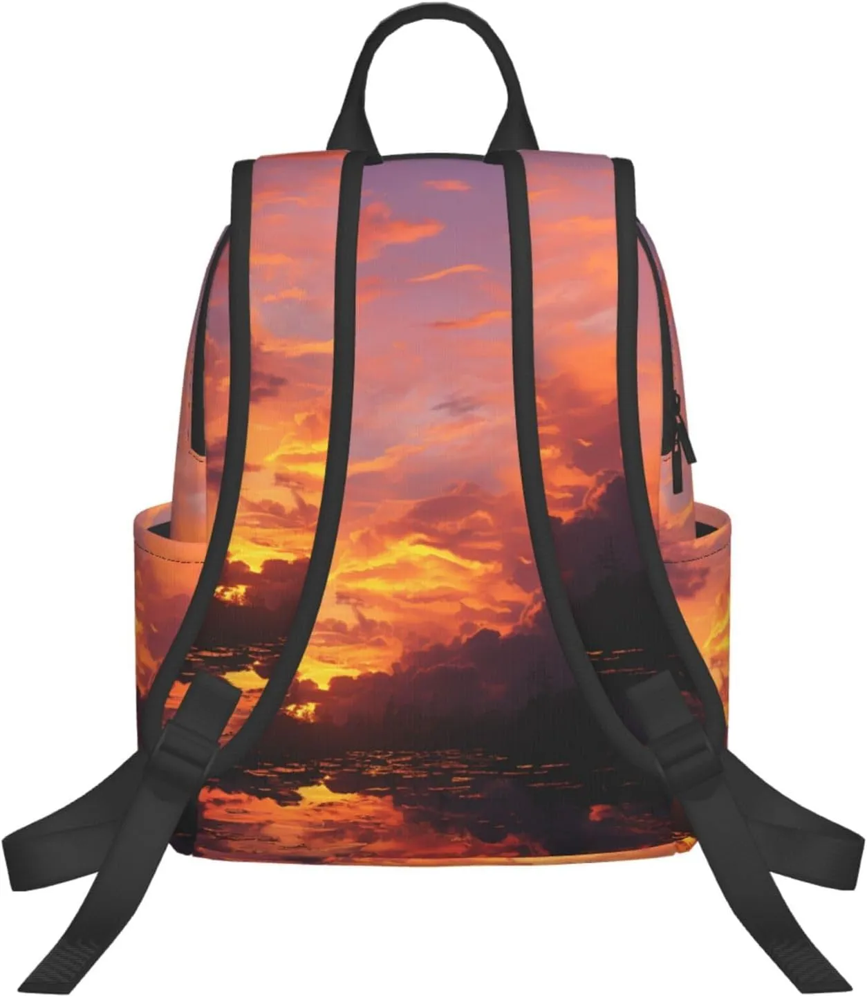 Backpack for Men Women Laptop Backpack Sunset at dusk Daypack Laptop Bag for Travel, Sunset at Dusk, One Size