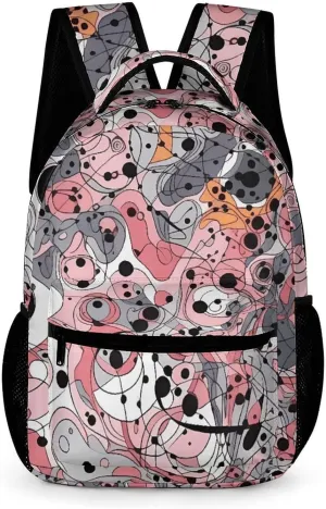 Backpack for Men Women Lightweight Bookbag Complex Lines And Patterns Laptop Backpack Adjustable Casual Daypack for Work Travel