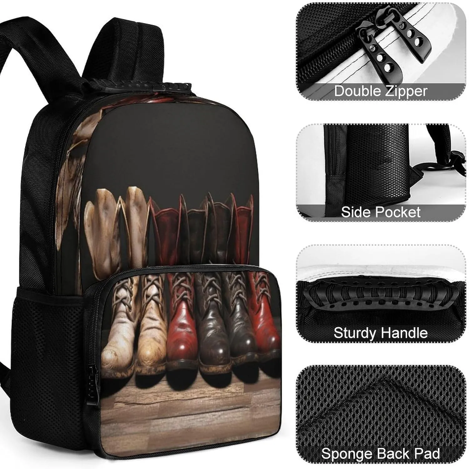 Backpacks Leather Boots Travel Bag Business Work Laptop Backpack