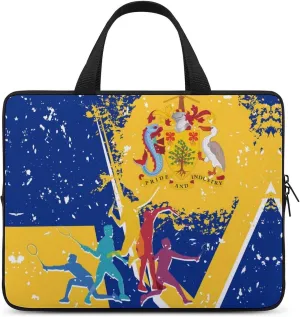 Barbados Badminton Laptop Bag Laptop Case Computer Messenger Bag with Adjustable Shoulder Strap