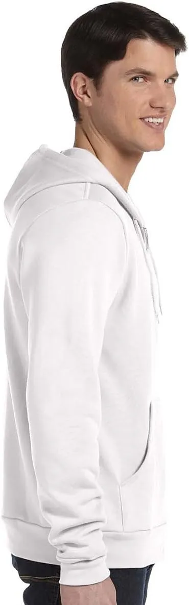 Bella & Canvas Men's 3739 Unisex Poly-Cotton Fleece Full-Zip Hoodie
